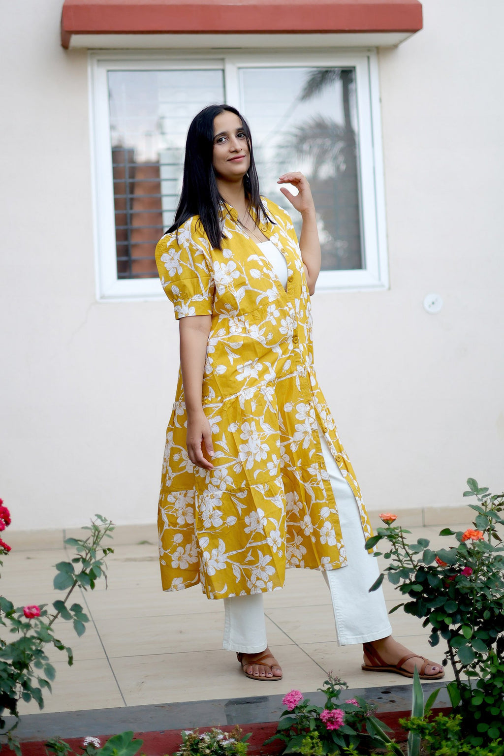 Sunflower Yellow Floral Maxi Dress