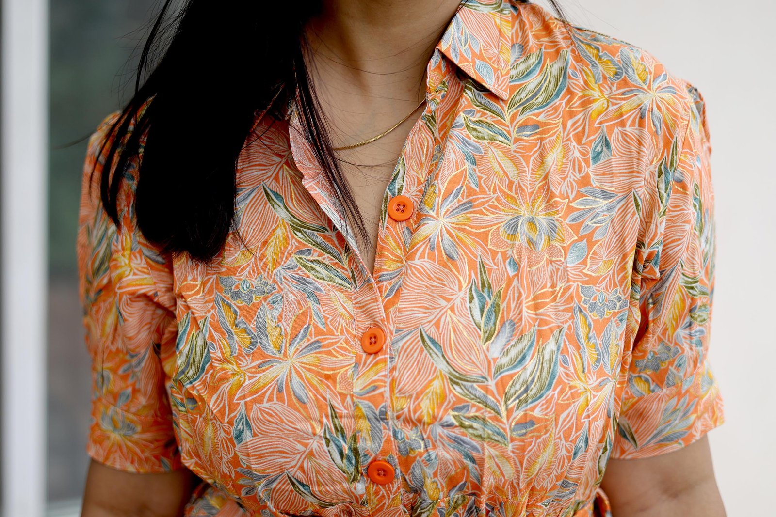 Peach Blossom Floral Breeze Maxi Dress