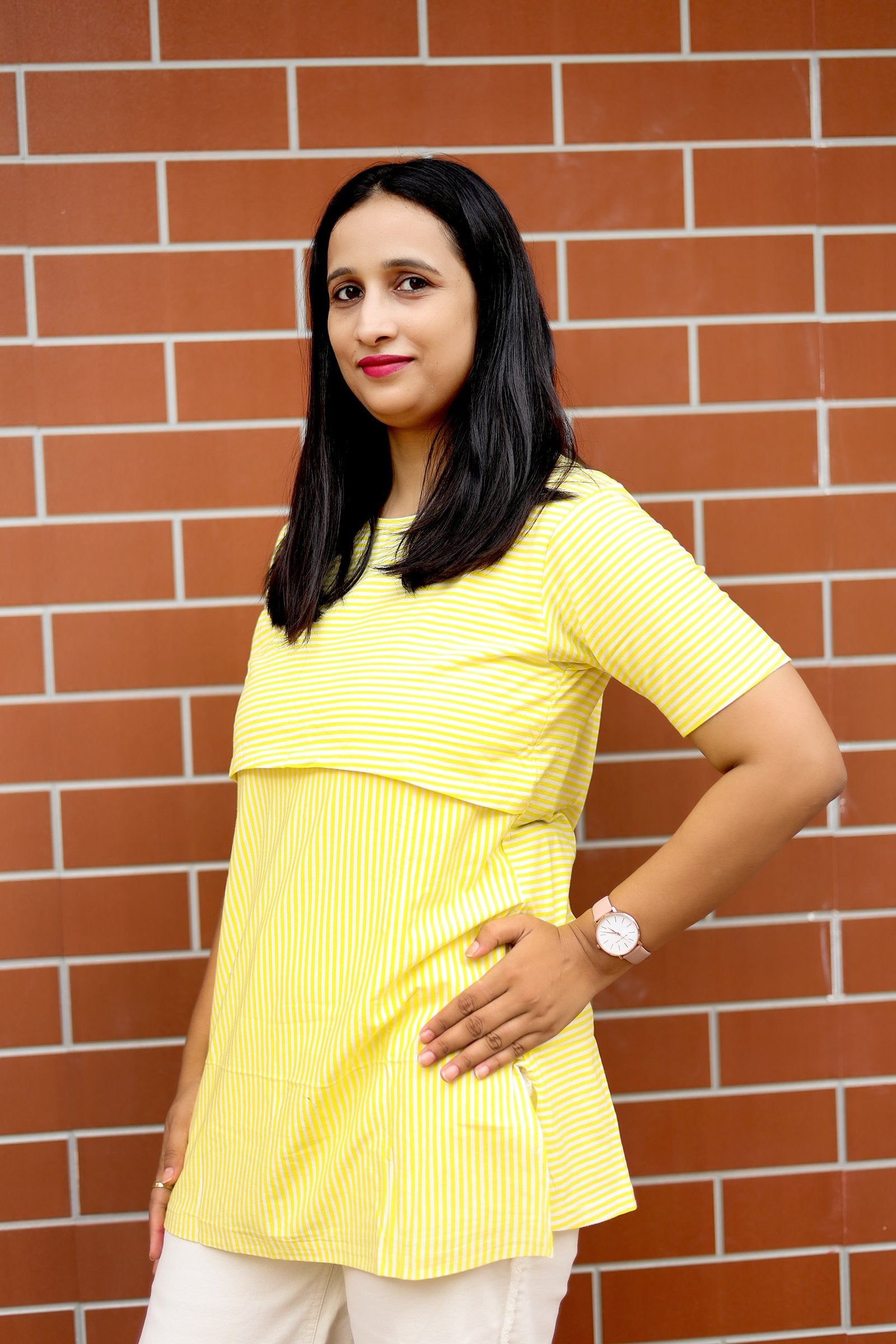 Lemon Light Nursing Blouse