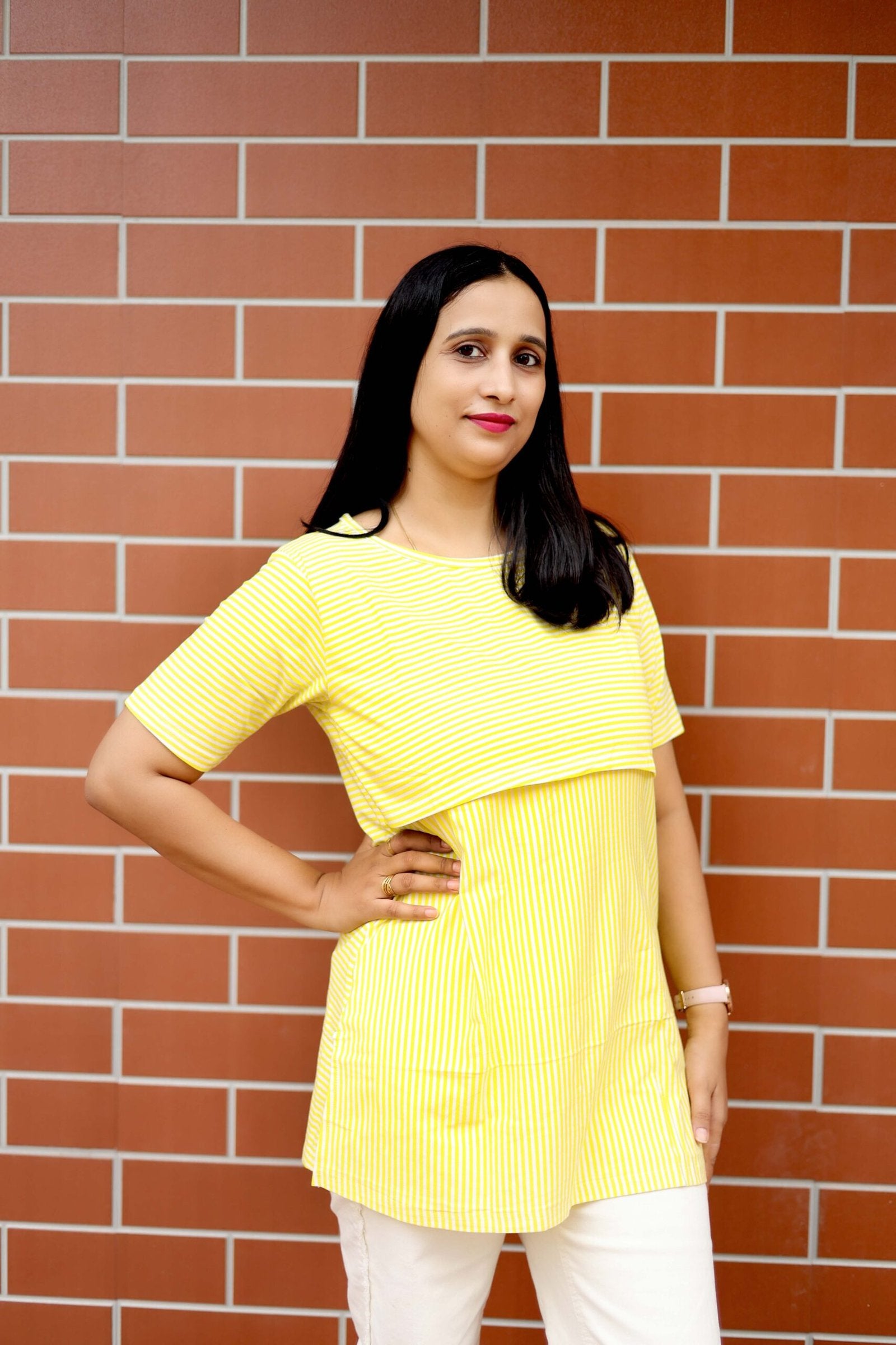 Lemon Light Nursing Blouse
