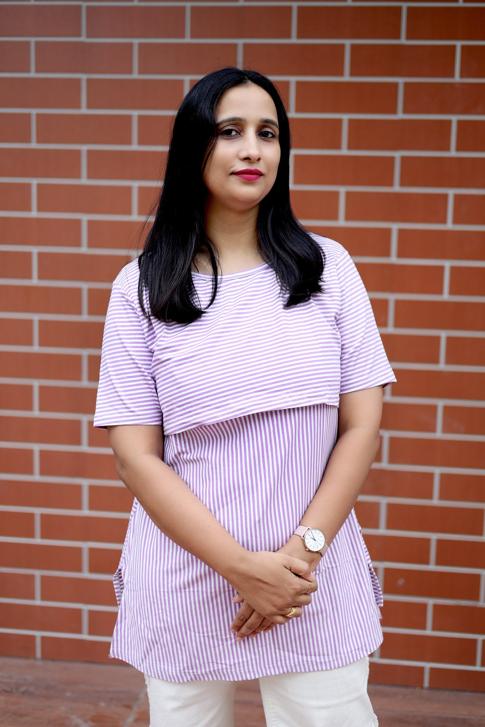 Lavender Bliss Nursing Blouse