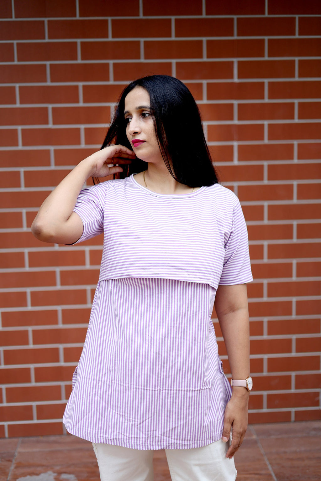 Lavender Bliss Nursing Blouse