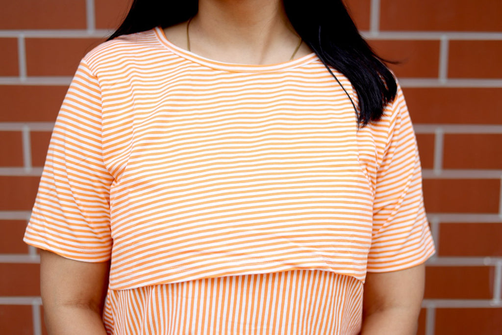 Peach Glow Nursing Blouse