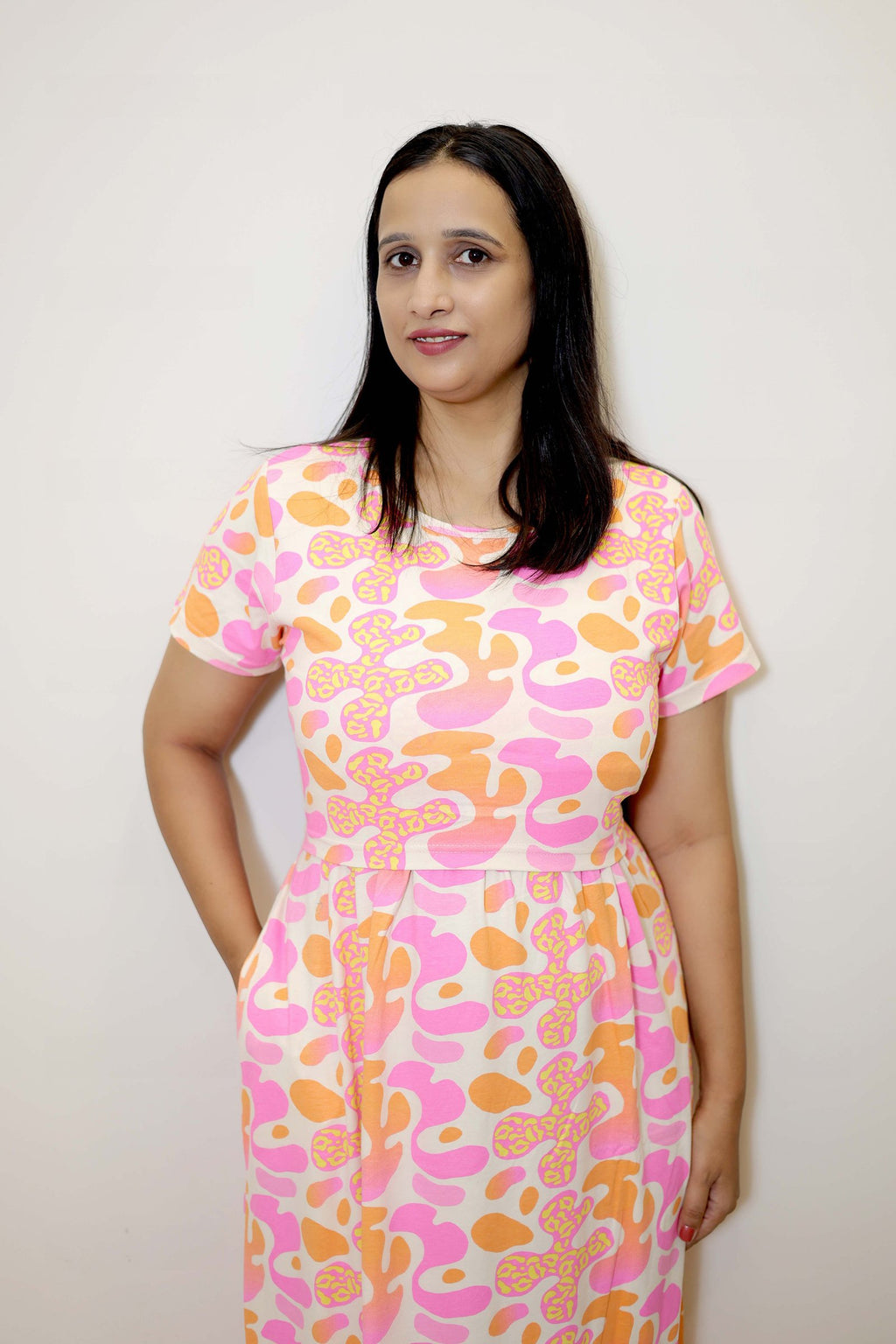 Sunset Bloom Nursing Maxi Dress