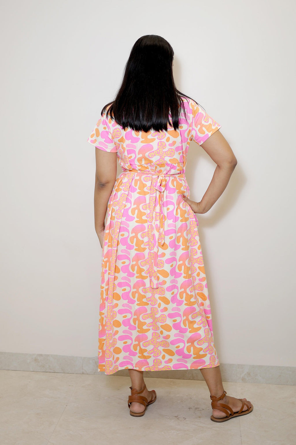 Sunset Bloom Nursing Maxi Dress