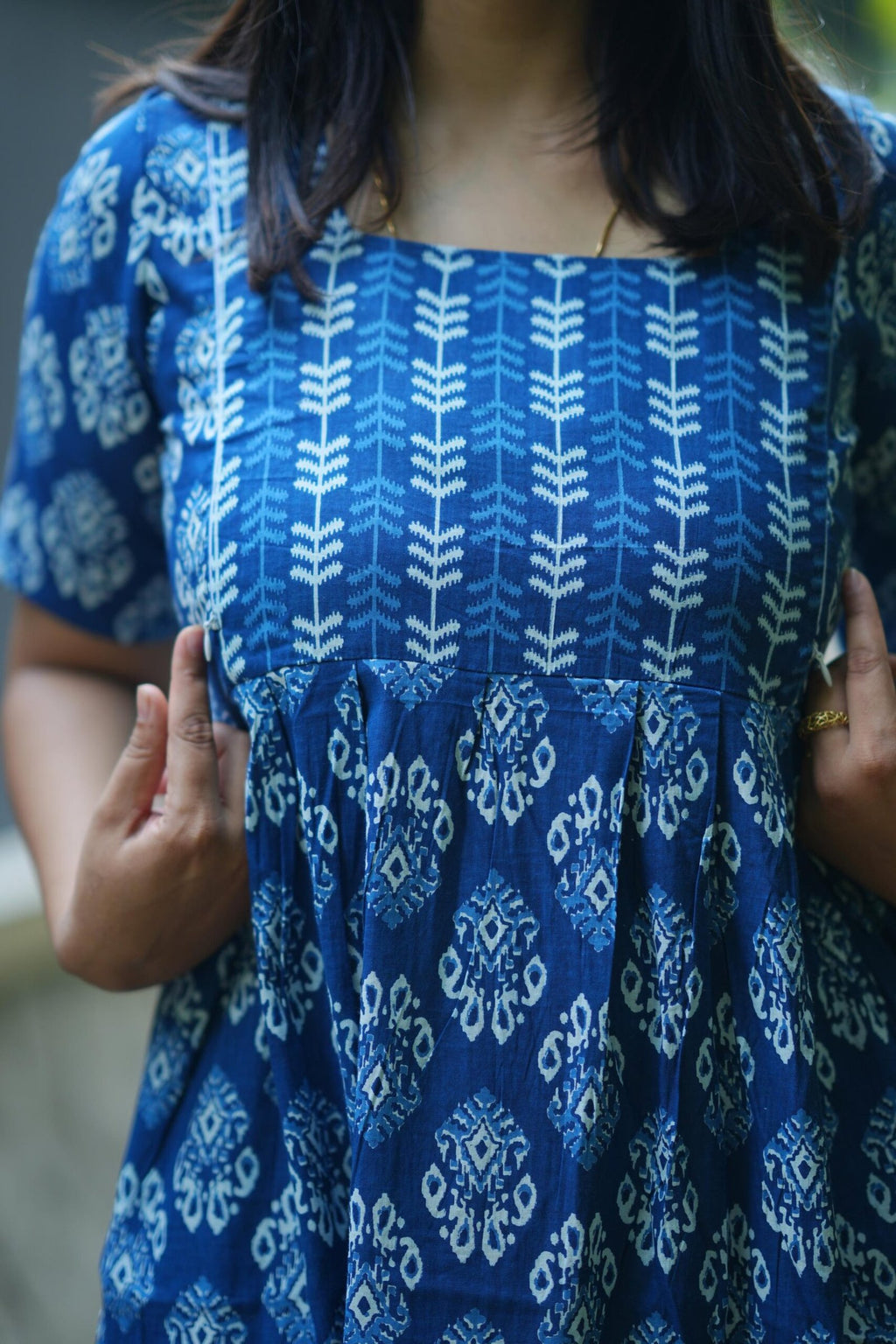 Indigo Breeze Maternity Dress