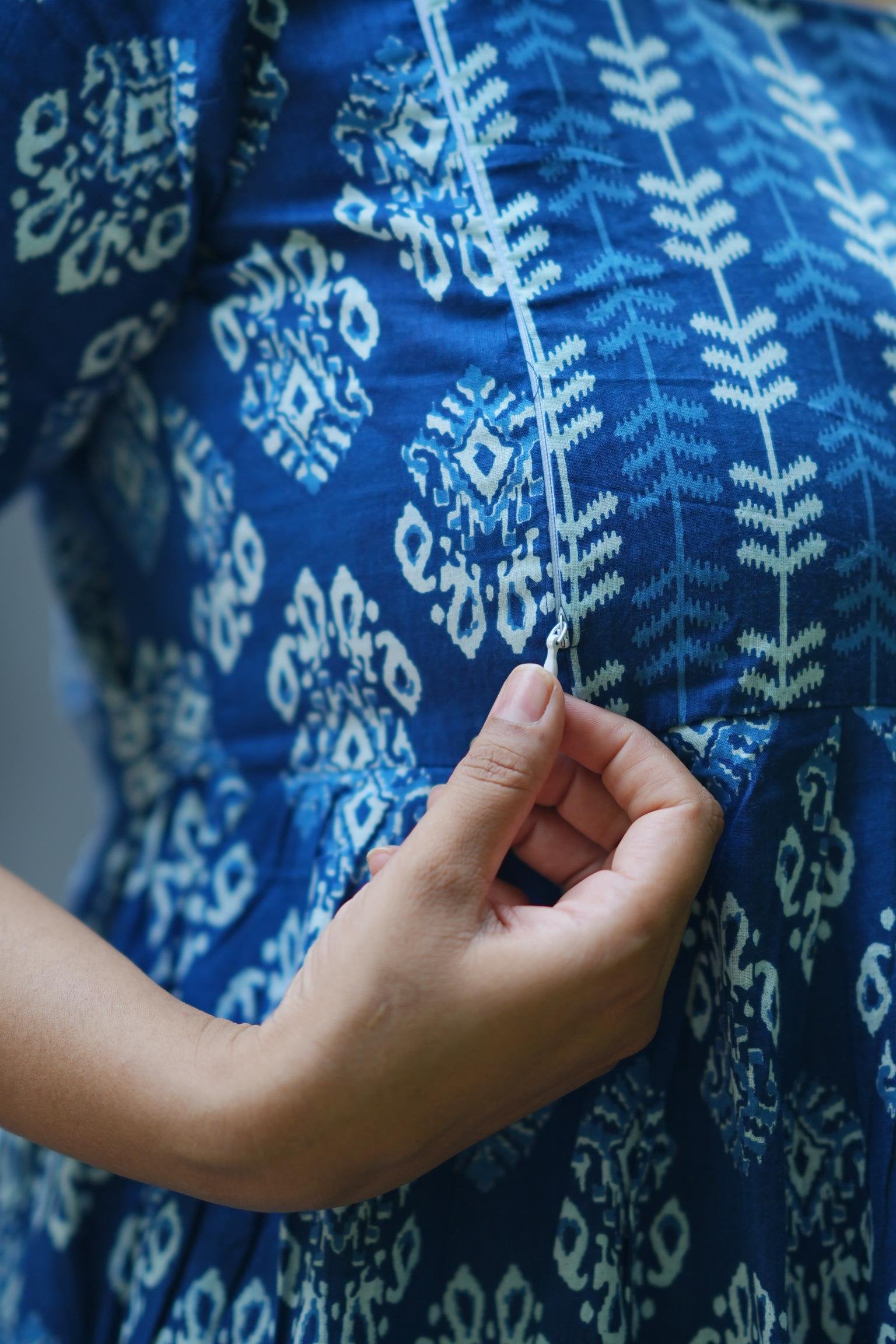 Indigo Breeze Maternity Dress