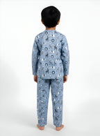 Blue Jungle Animal Print