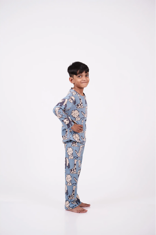 Blue Jungle Animal Nightwear
