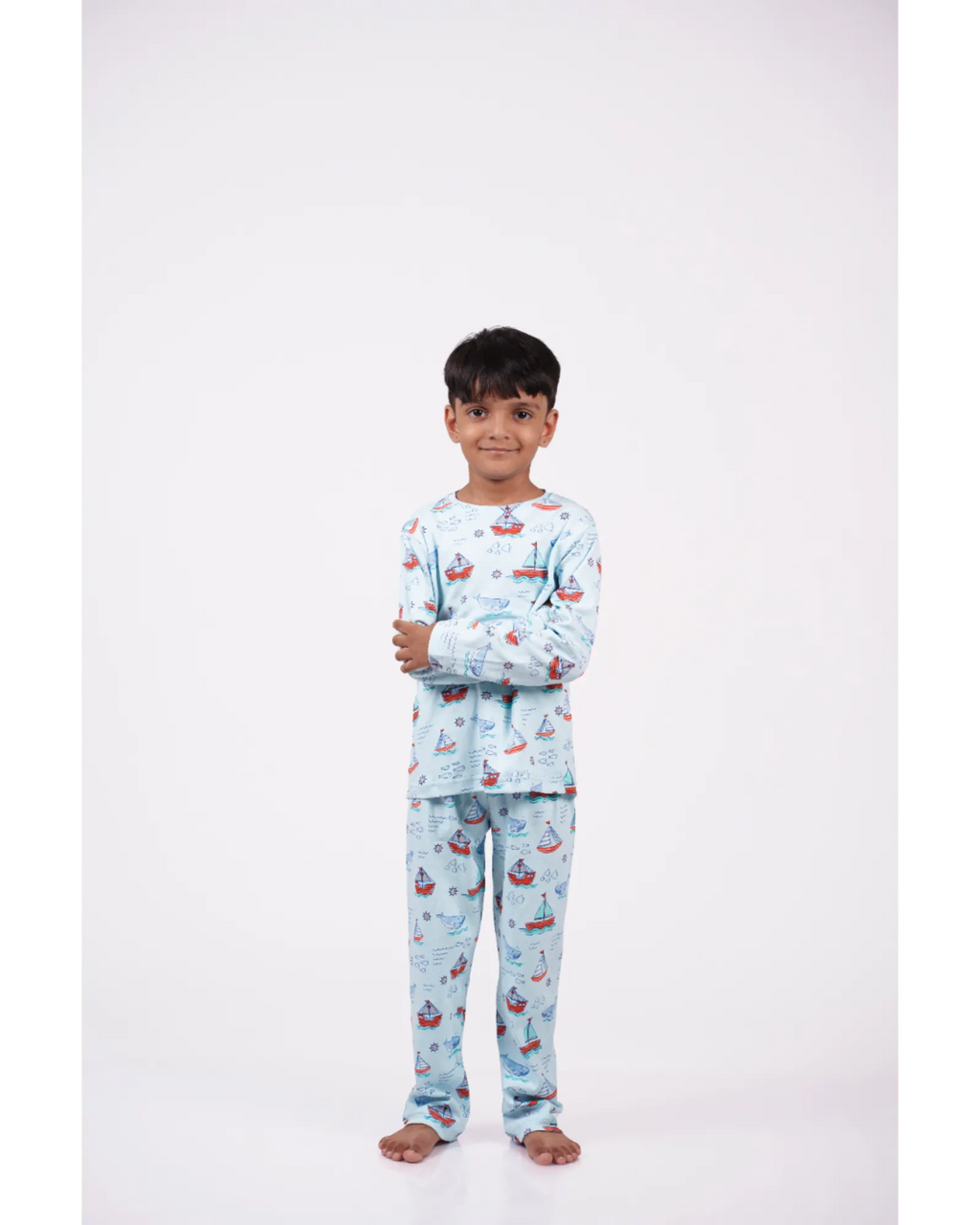Boat Print Pajama Set