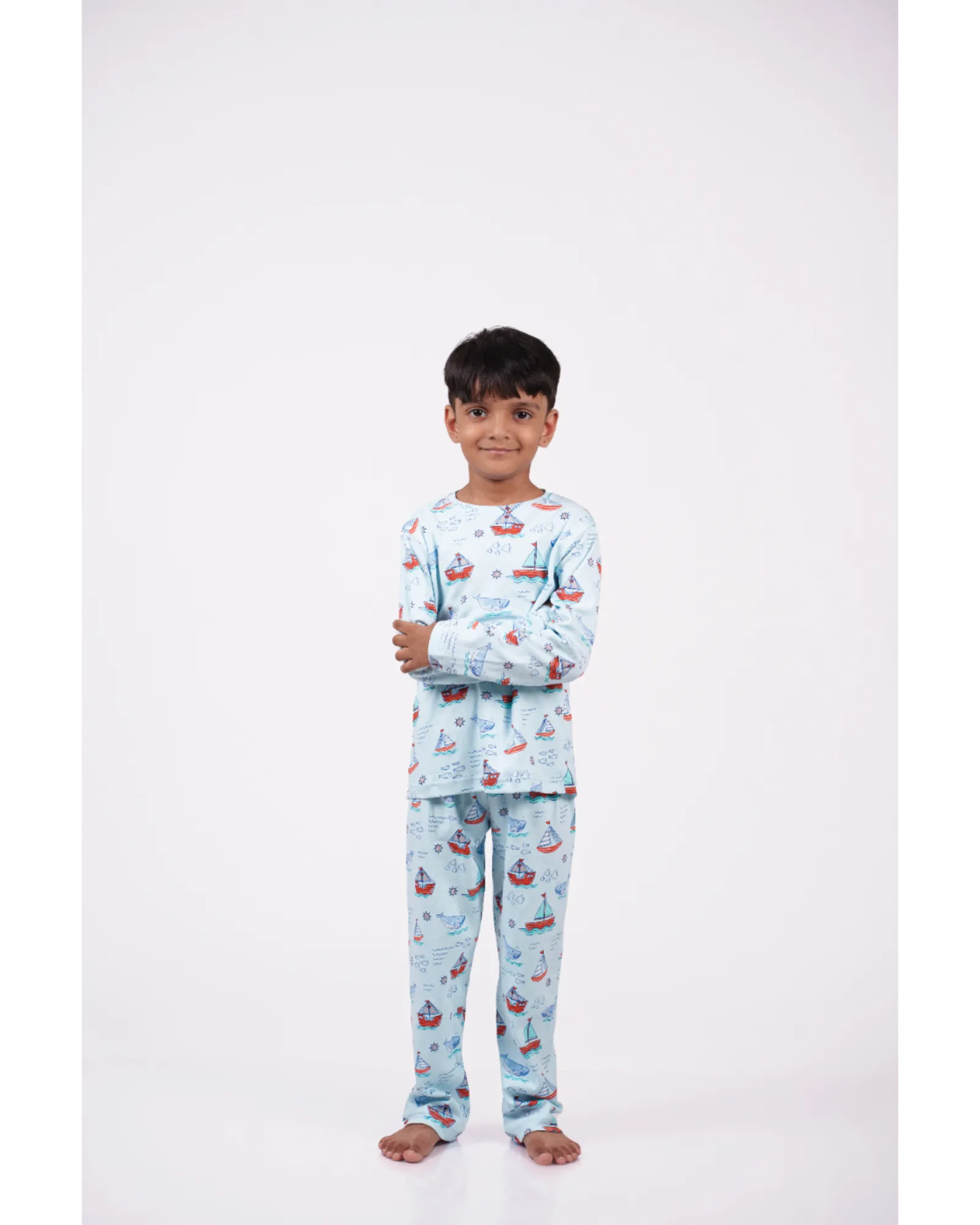 Boat Print Pajama Set