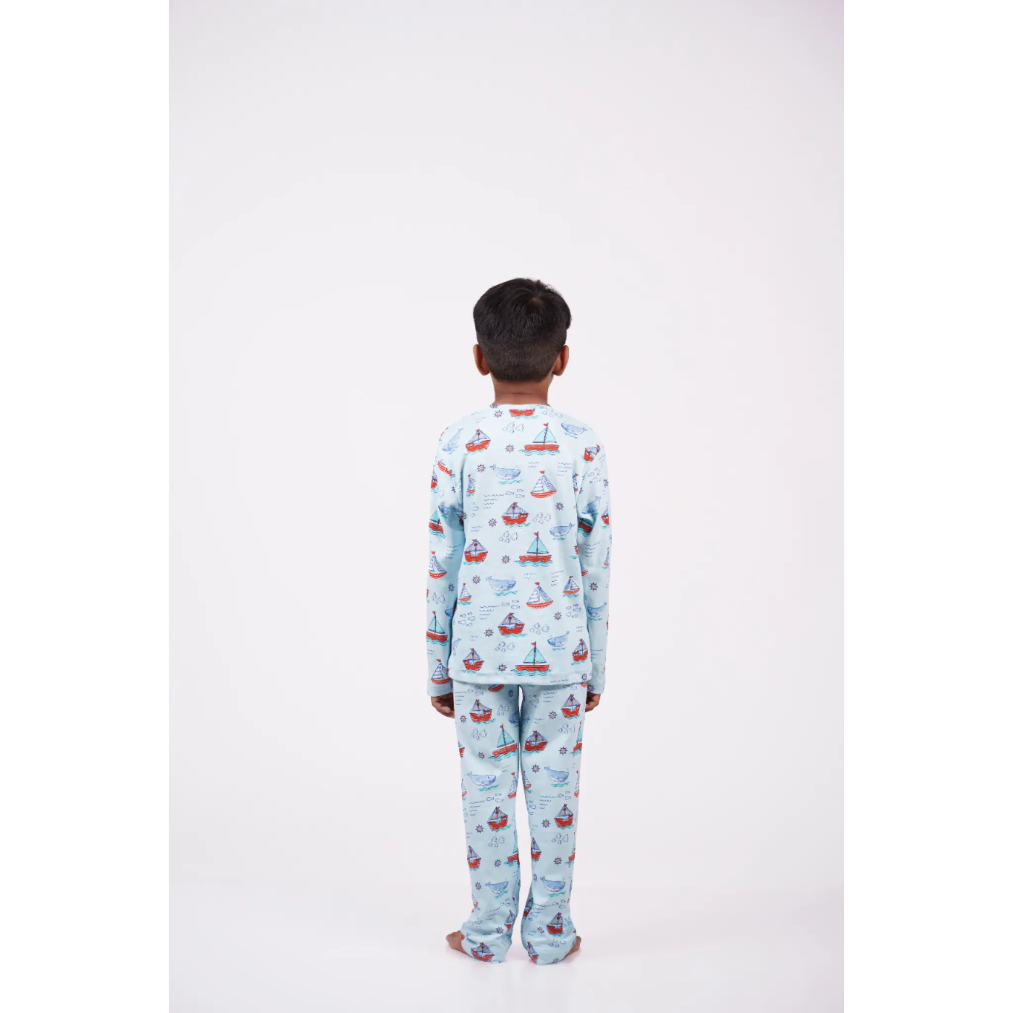 Boat Print Pajama Set