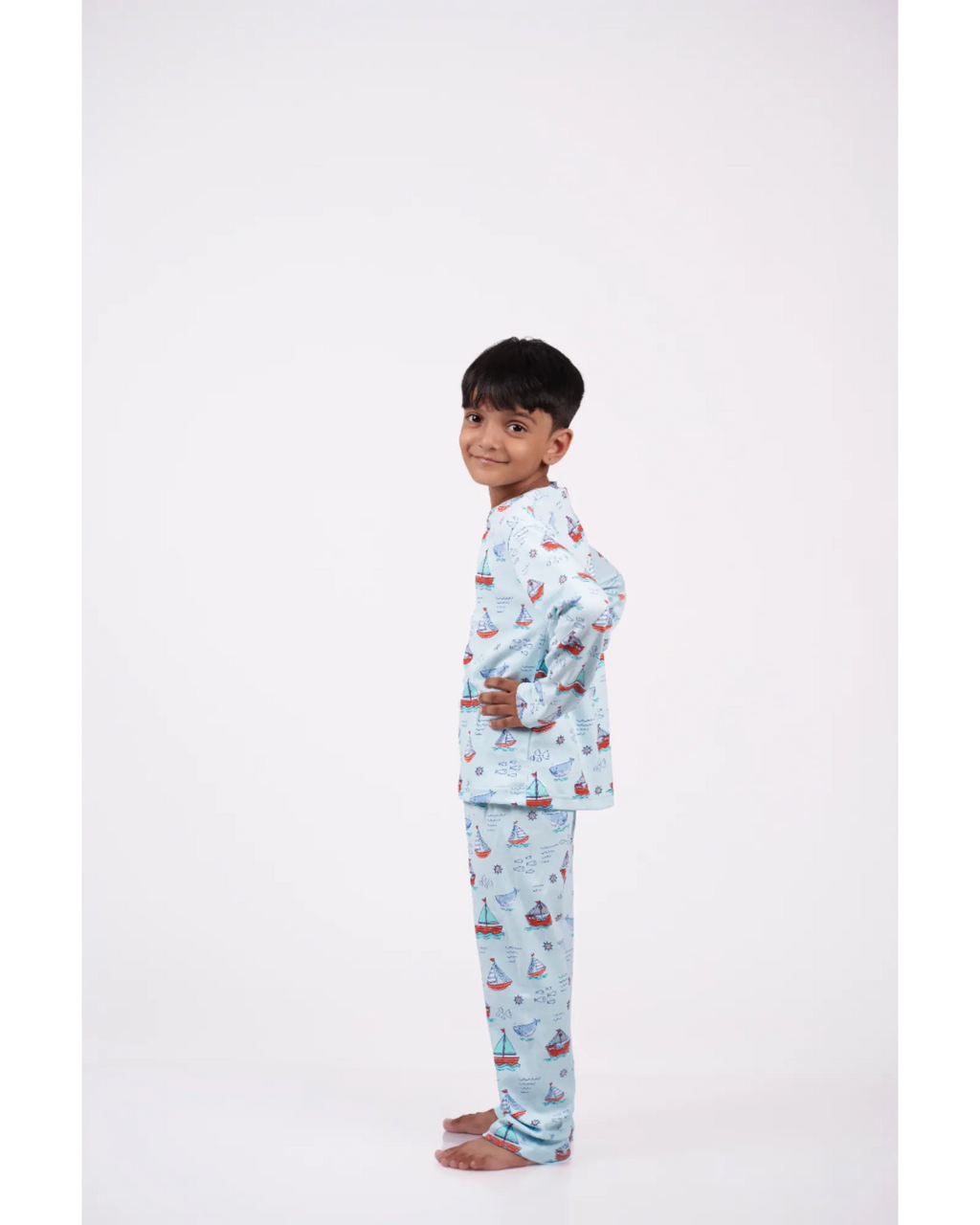 Boat Print Pajama Set