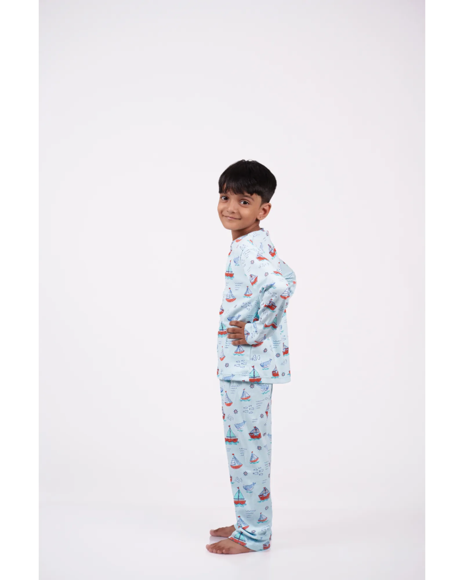 Boat Print Pajama Set