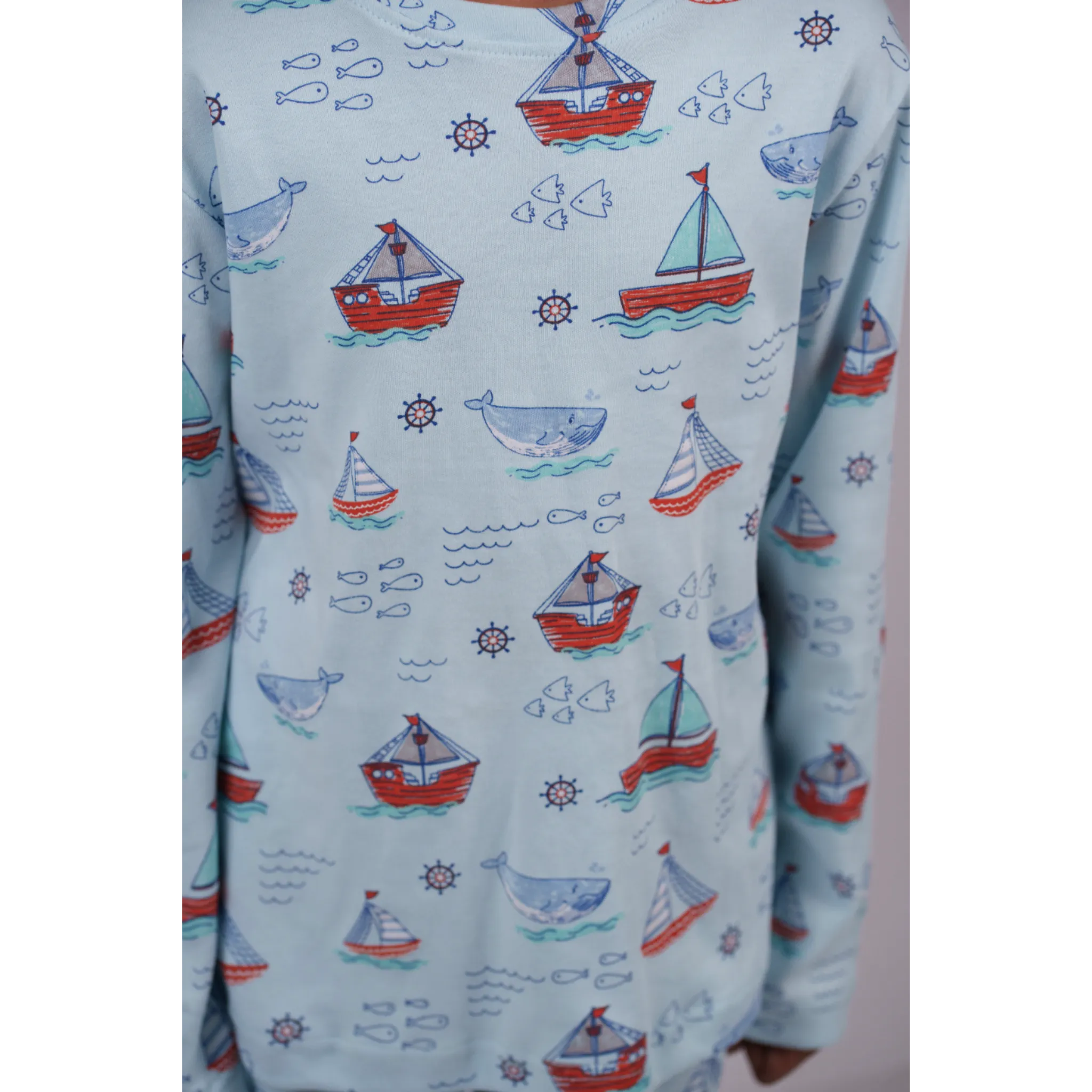 Boat Print Pajama Set