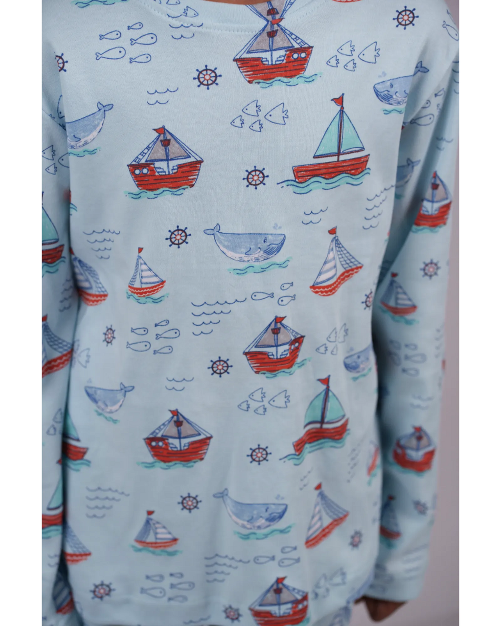 Boat Print Pajama Set