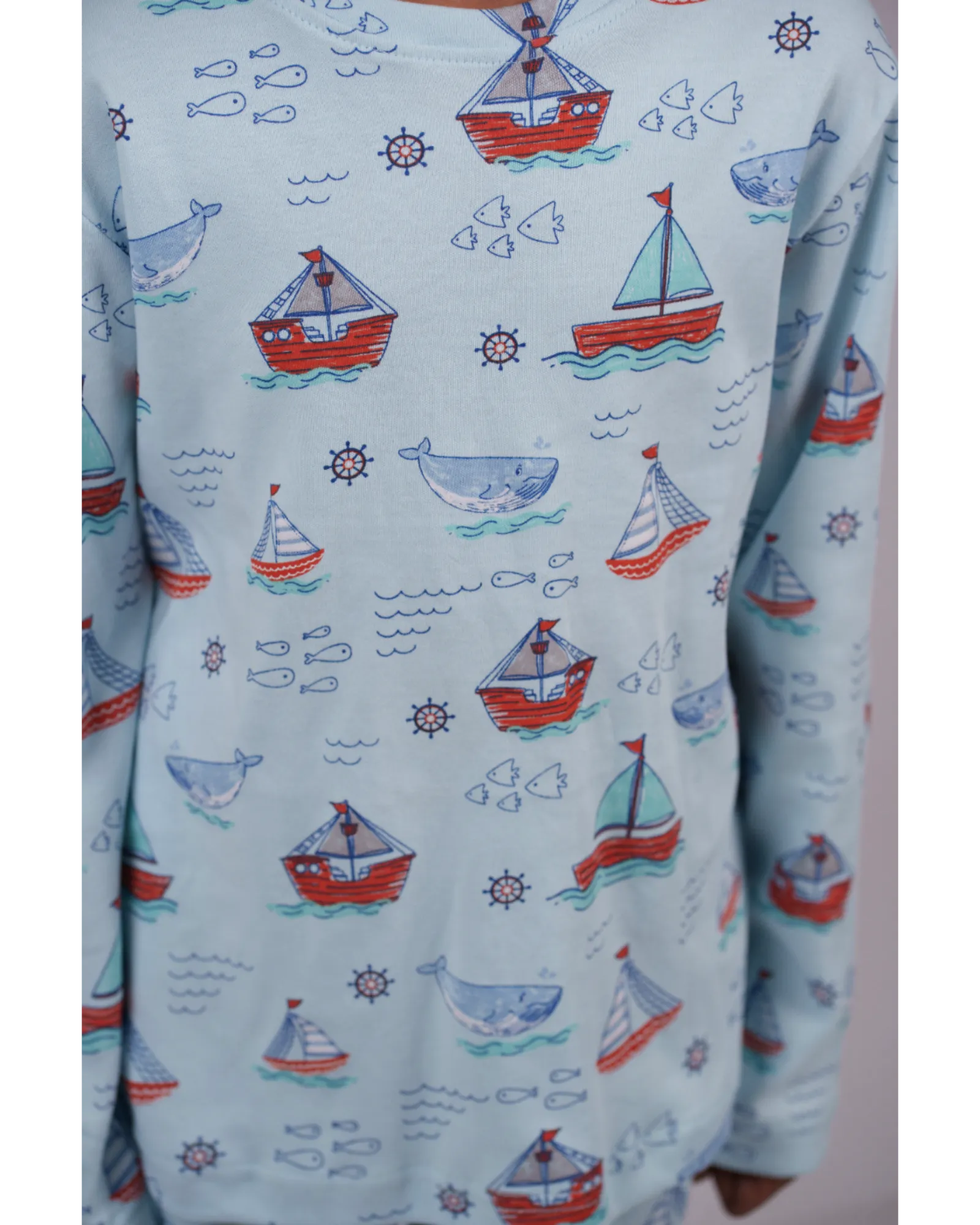 Boat Print Pajama Set