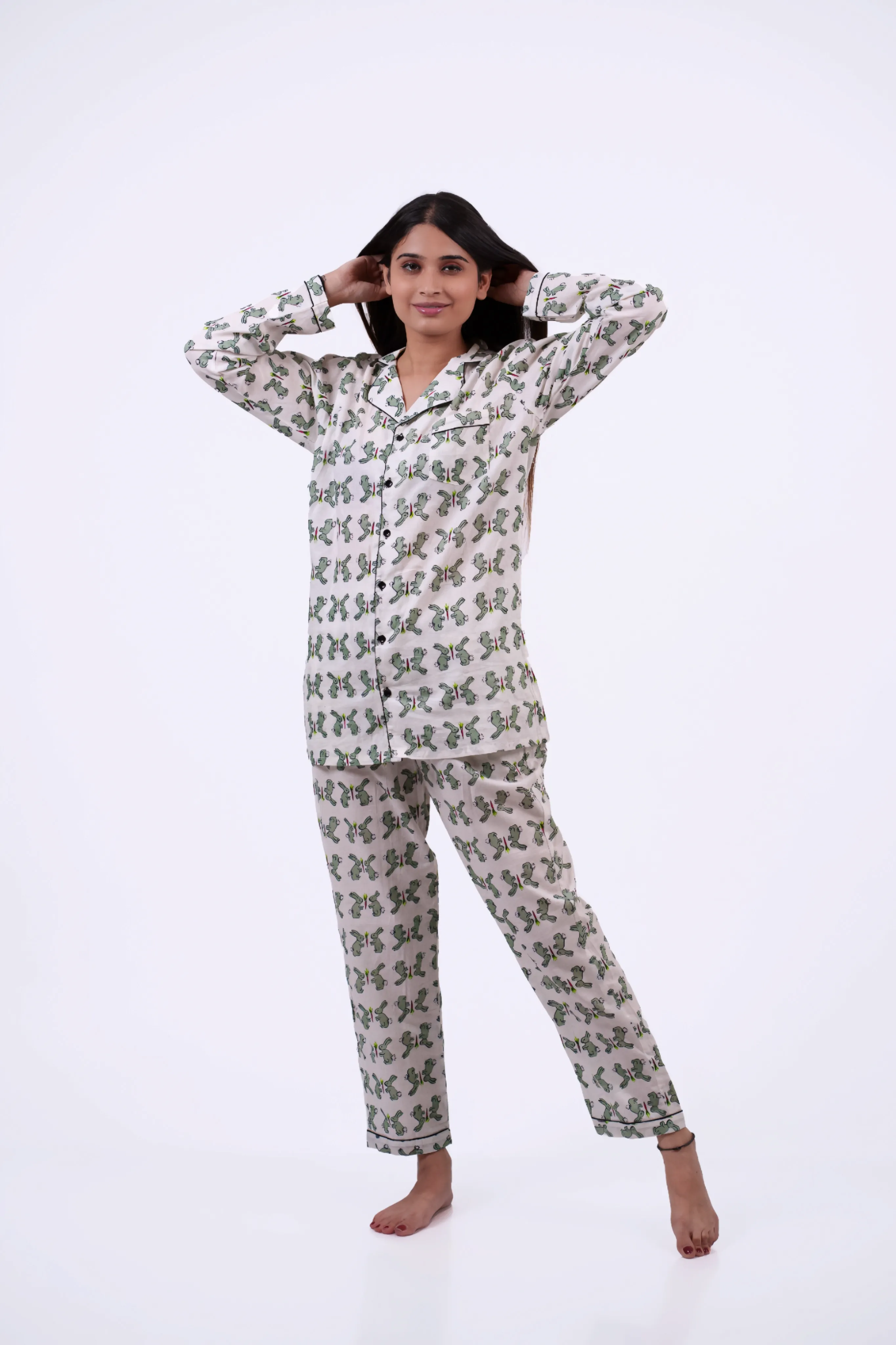 Bunny Print Nightwear Set