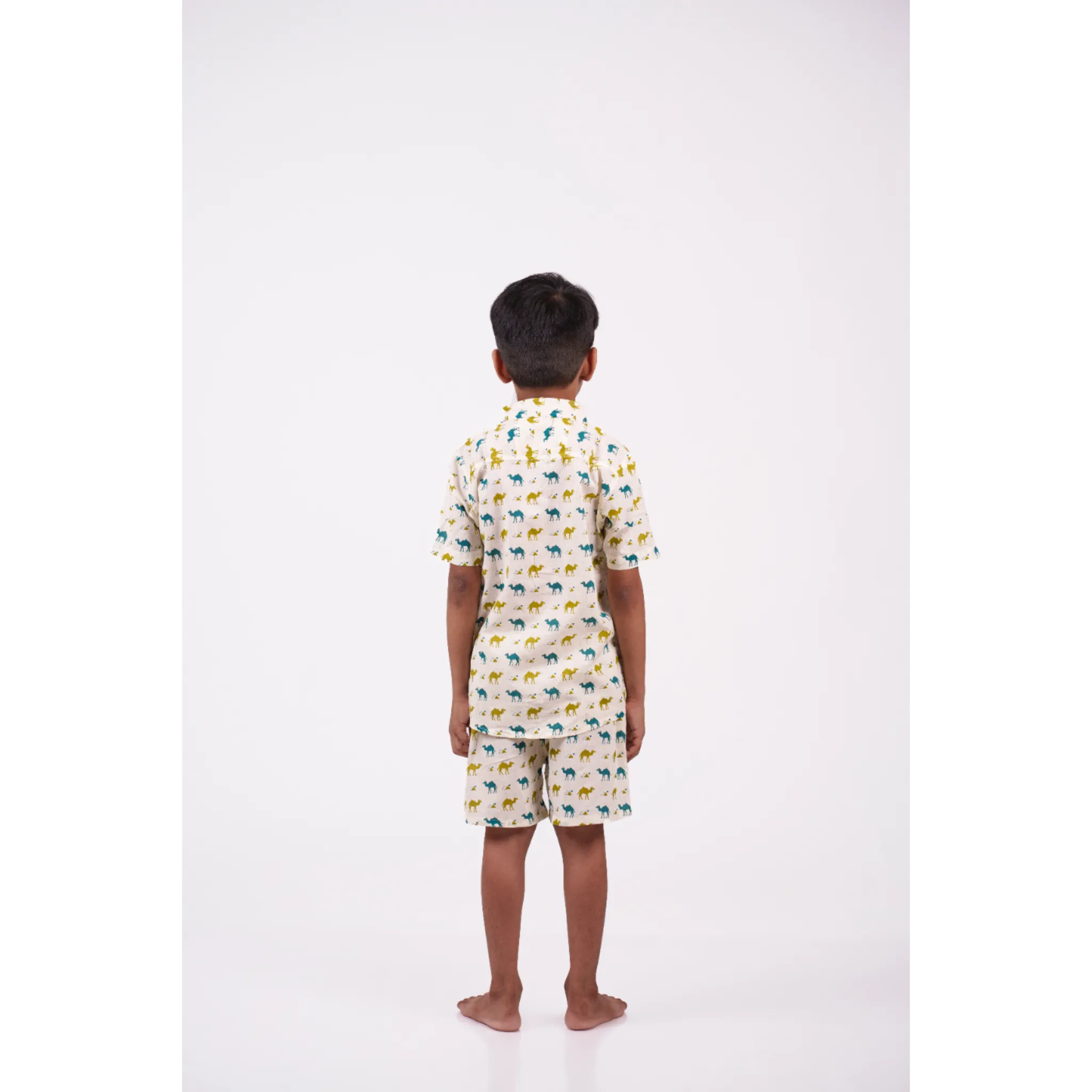 Camel Print Short Set