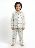 Car Print Cotton Night Set