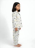 Car Print Cotton Night Set