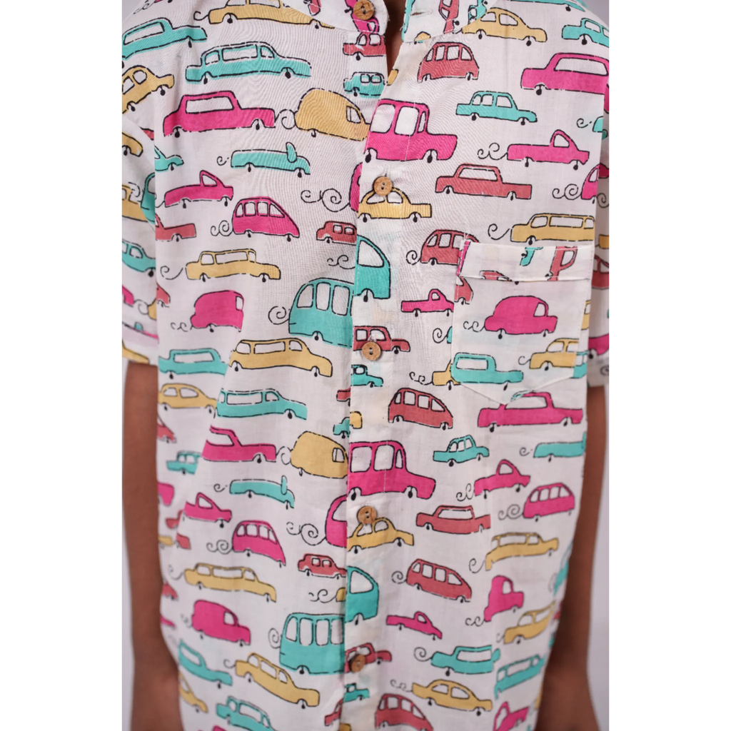 Car Print Short Set