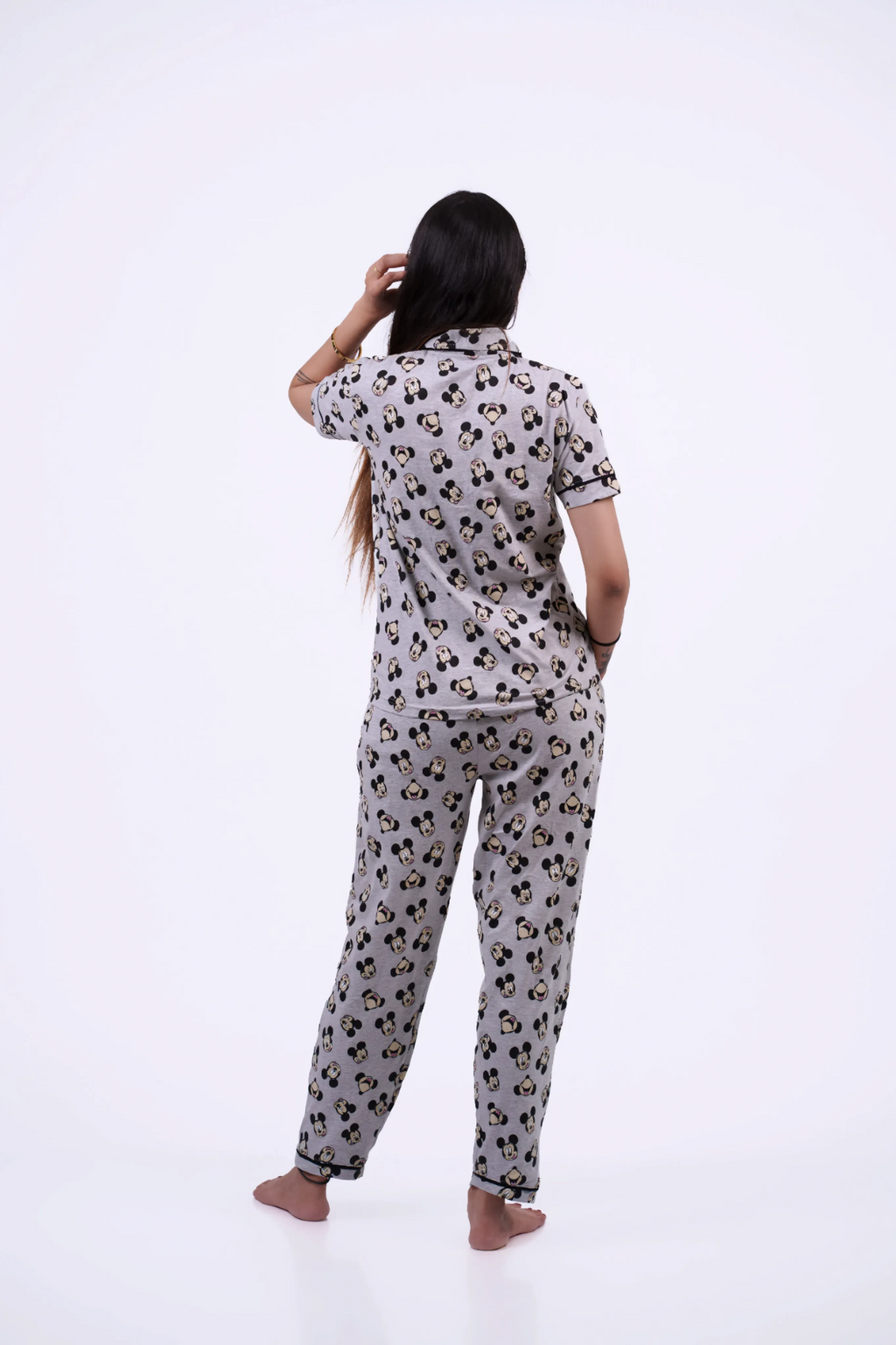 Cartoon Head Nightwear Set