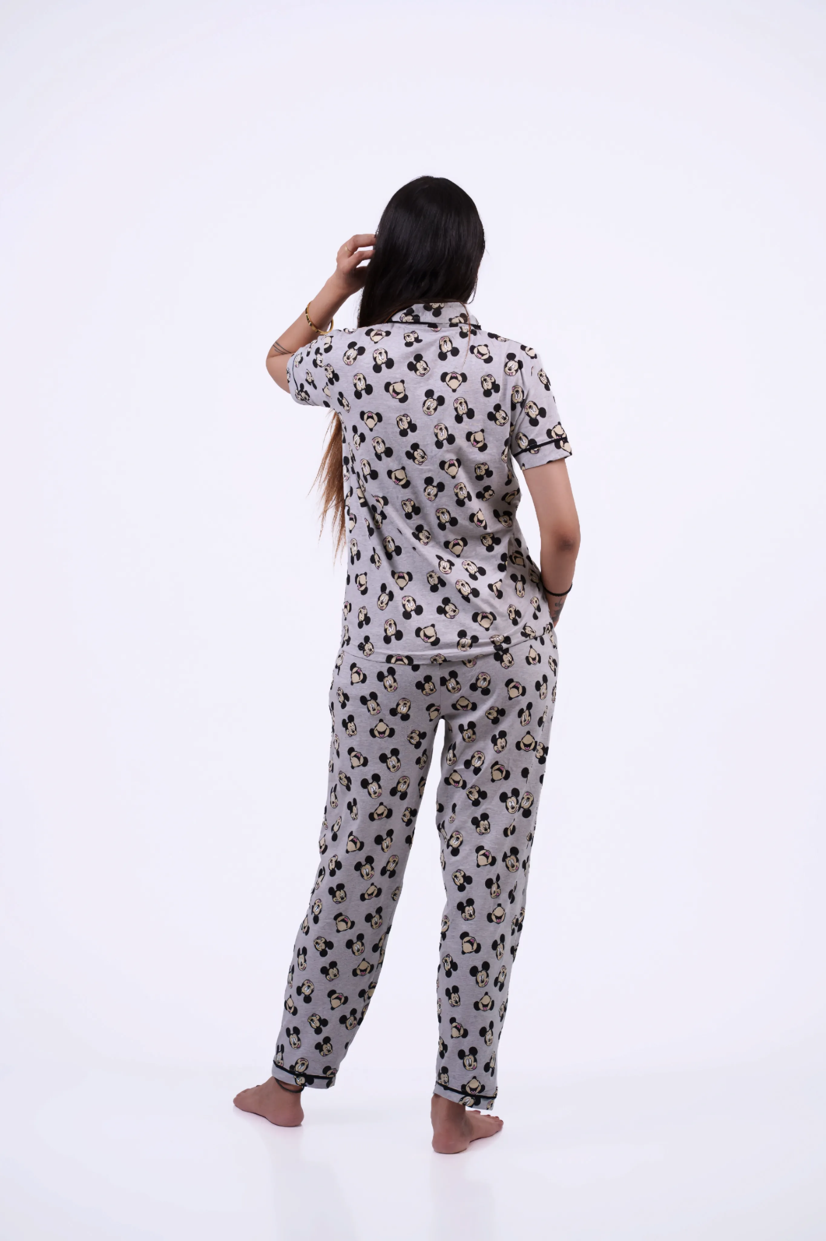 Cartoon Head Nightwear Set