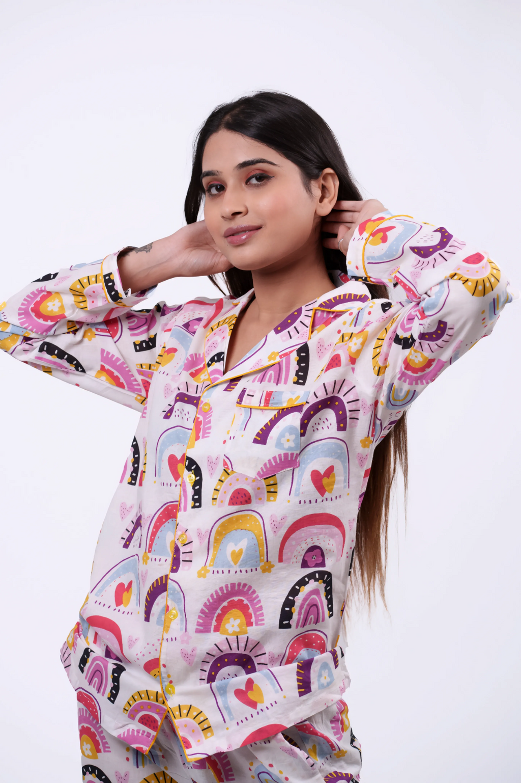 Cheerful Rainbow Nightwear Set