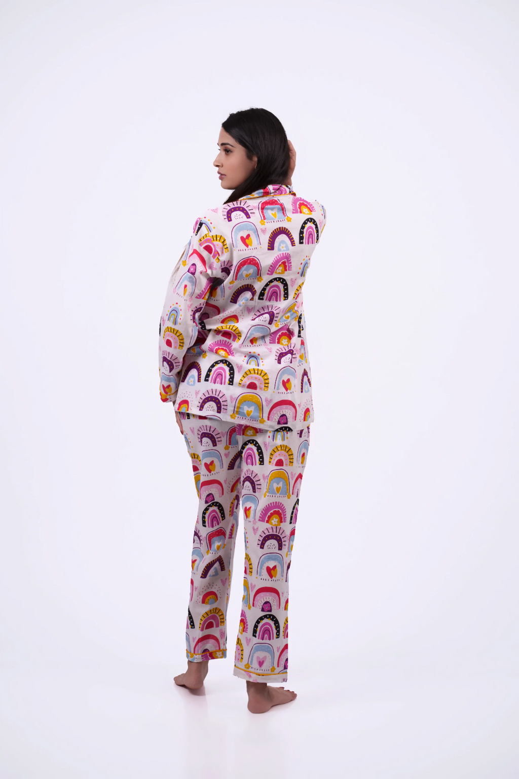 Cheerful Rainbow Nightwear Set