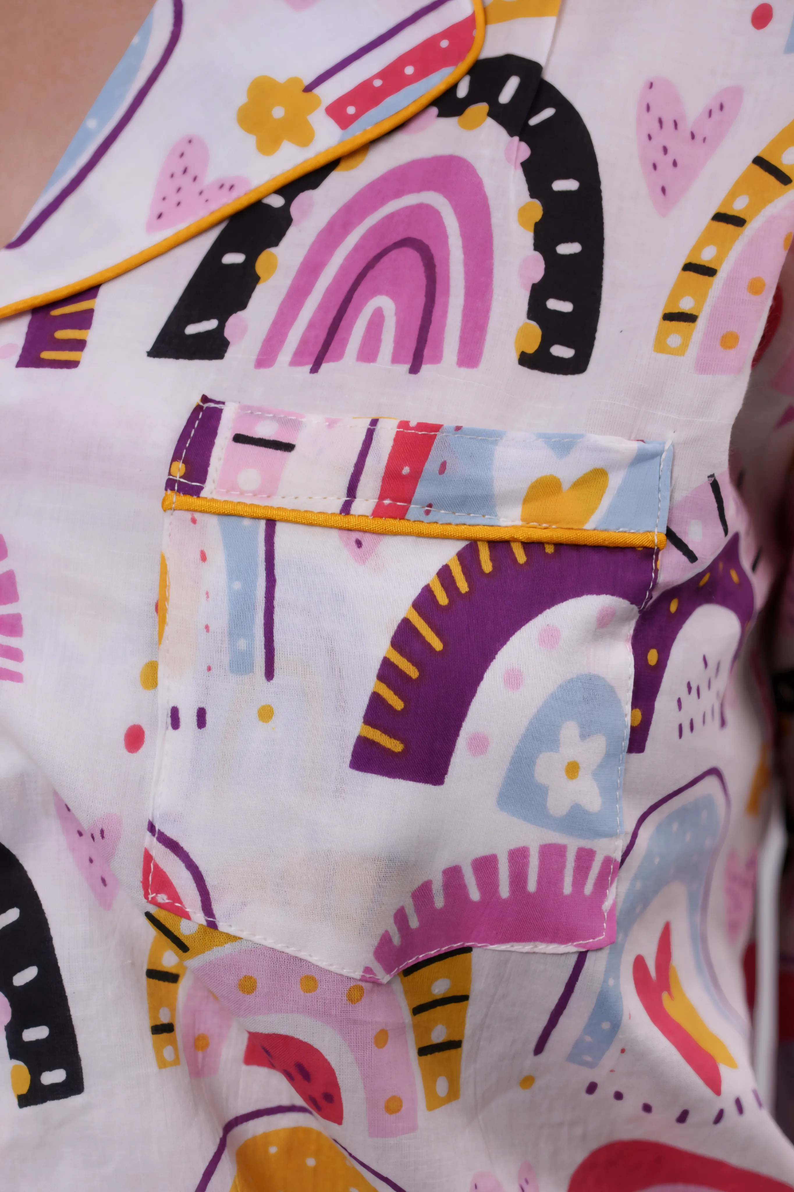 Cheerful Rainbow Nightwear Set