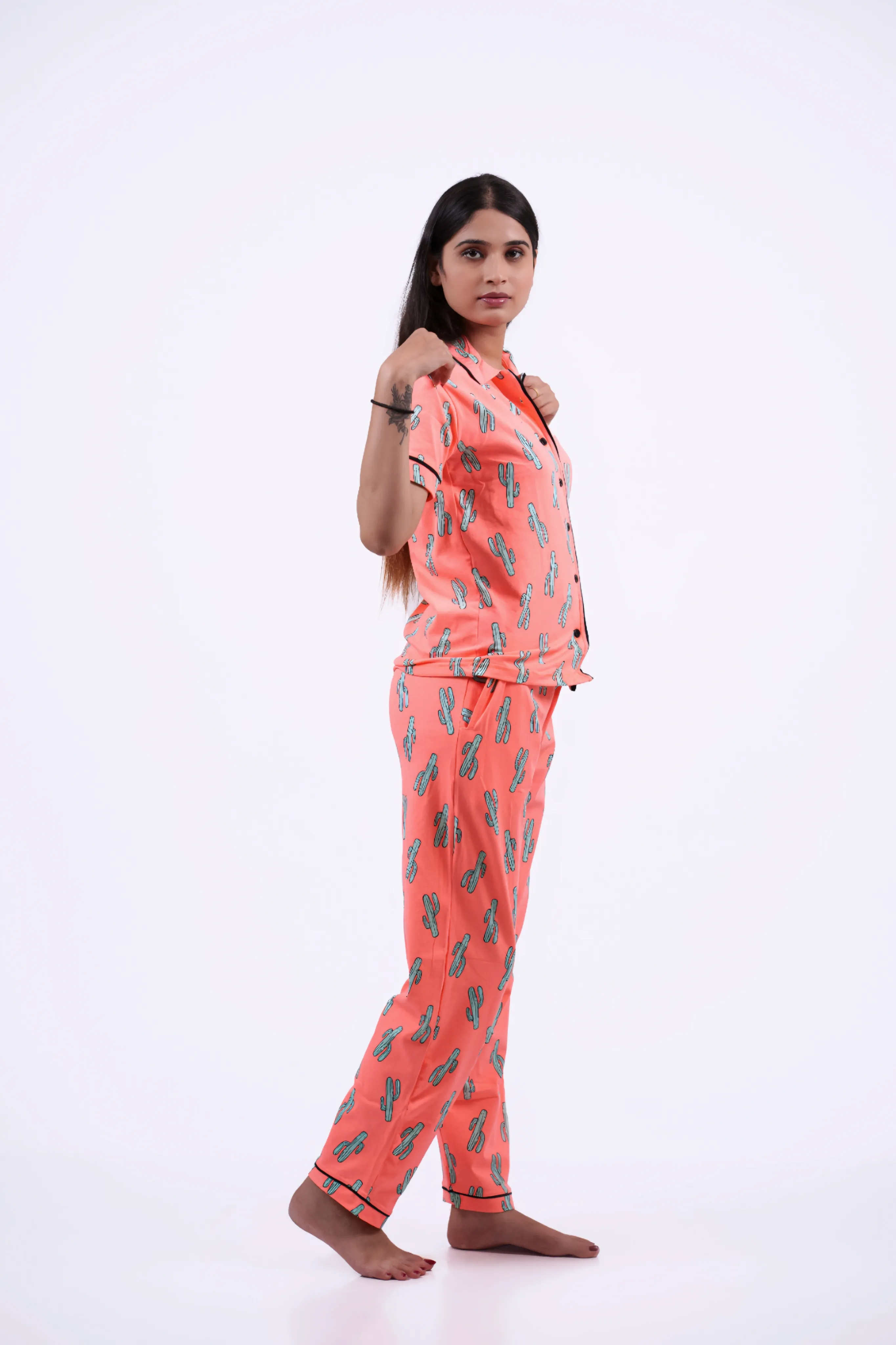 Collar Cactus Nightwear Set