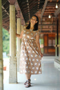 Comfy Cotton Maternity Dress with Cute Mouse Print