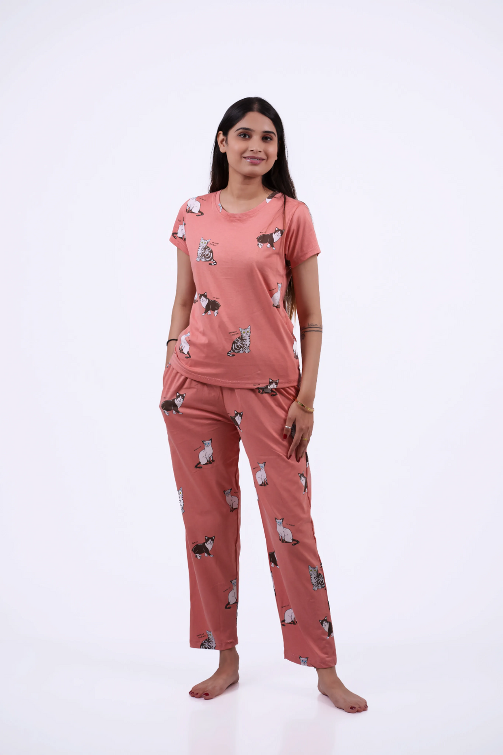 Cute Cat Loungewear Set