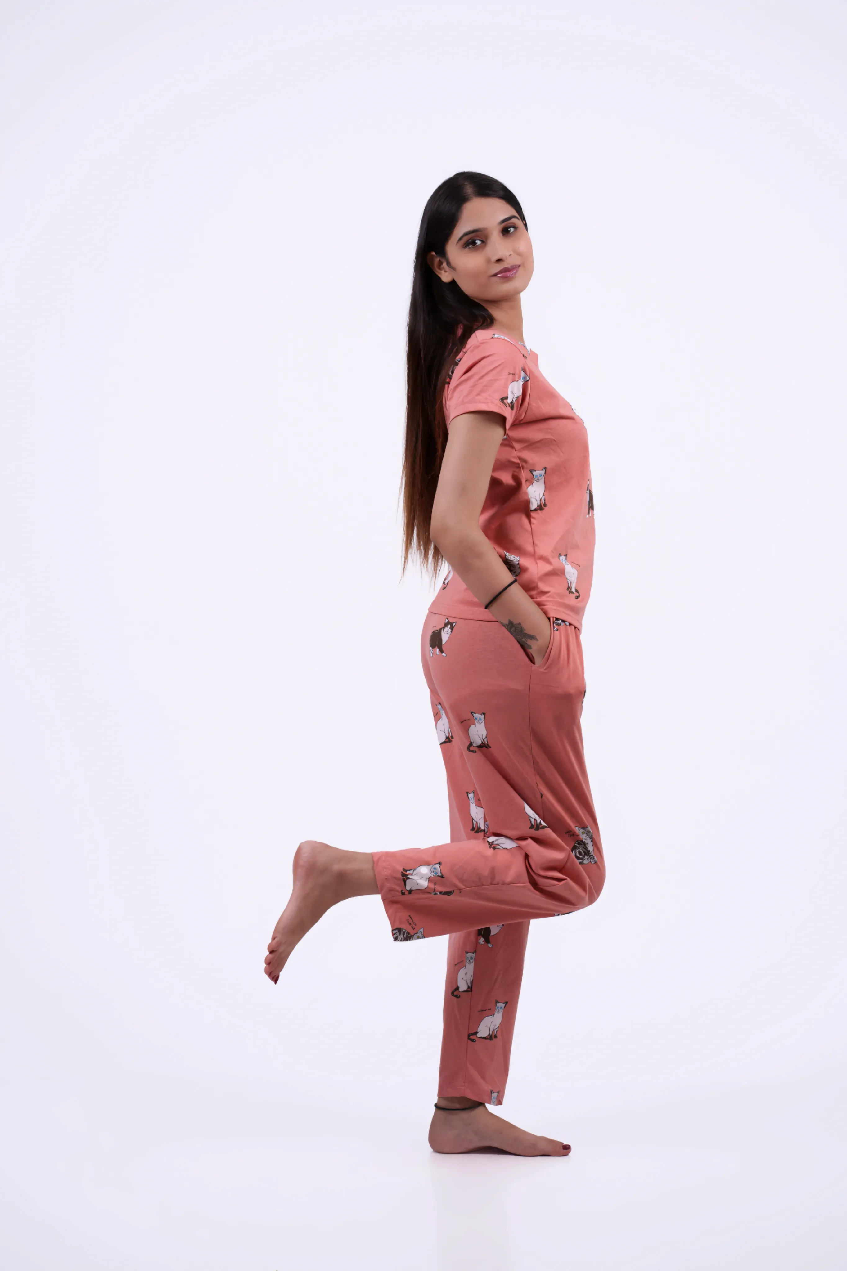 Cute Cat Loungewear Set