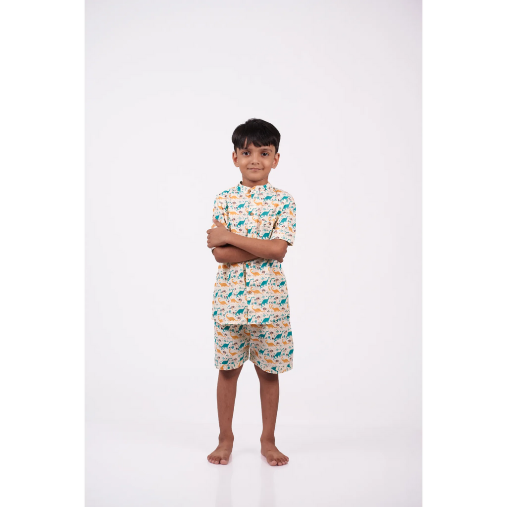 Dino Print Short Set
