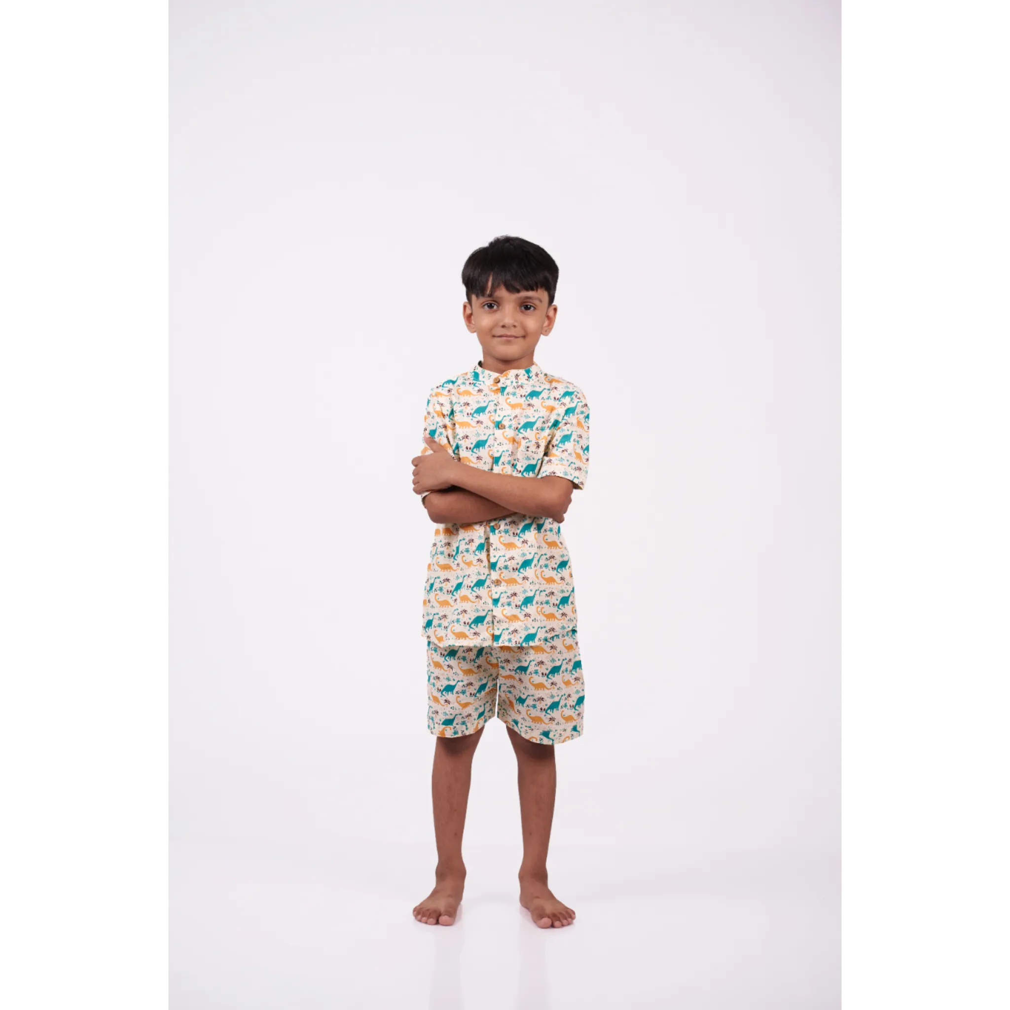 Dino Print Short Set