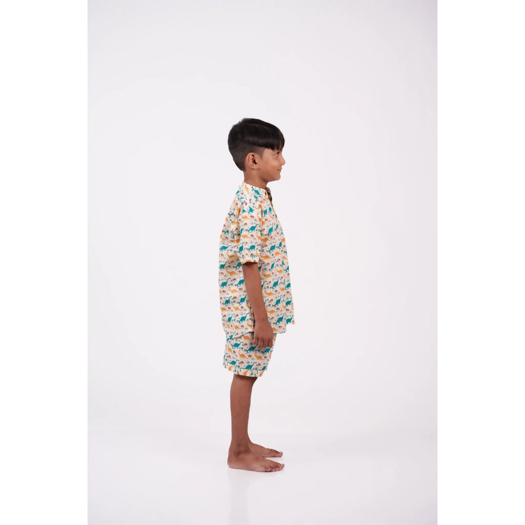 Dino Print Short Set