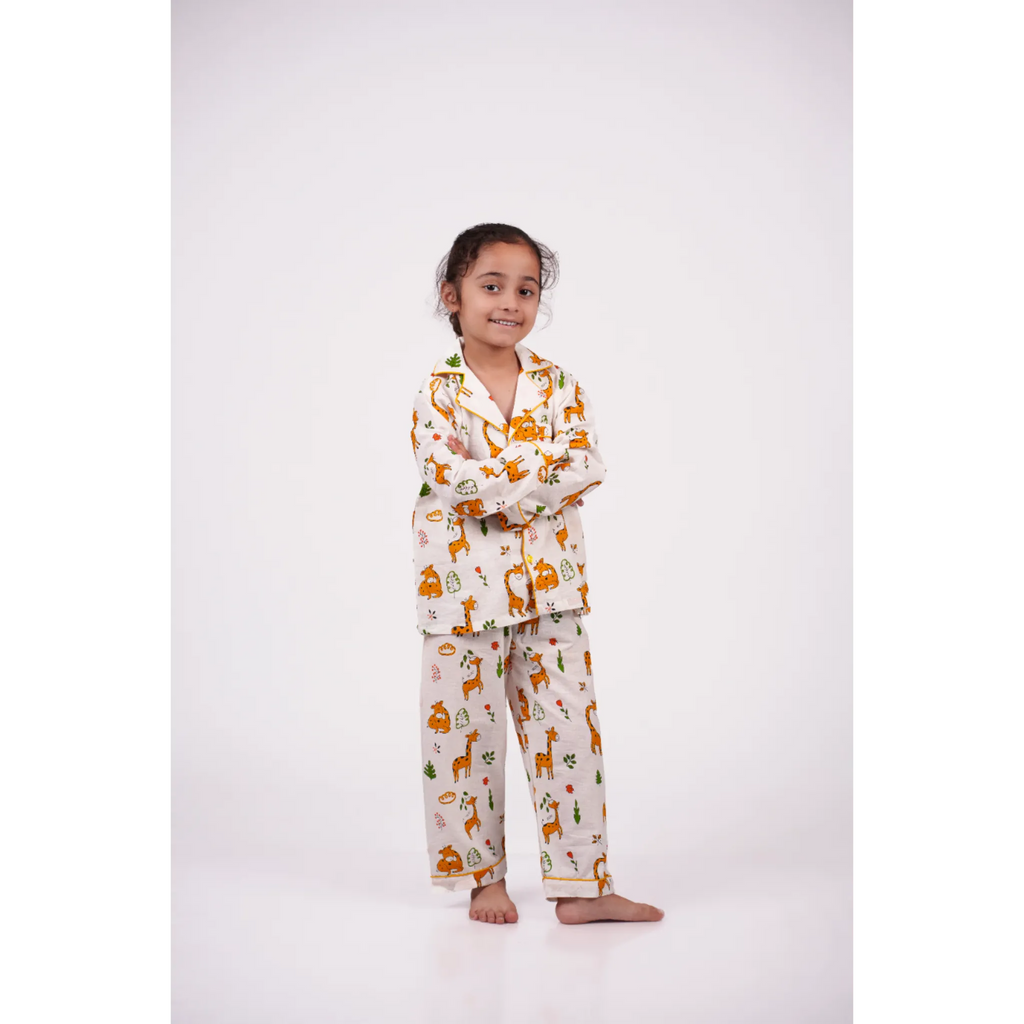 Giraffe & Jungle Pajama Set