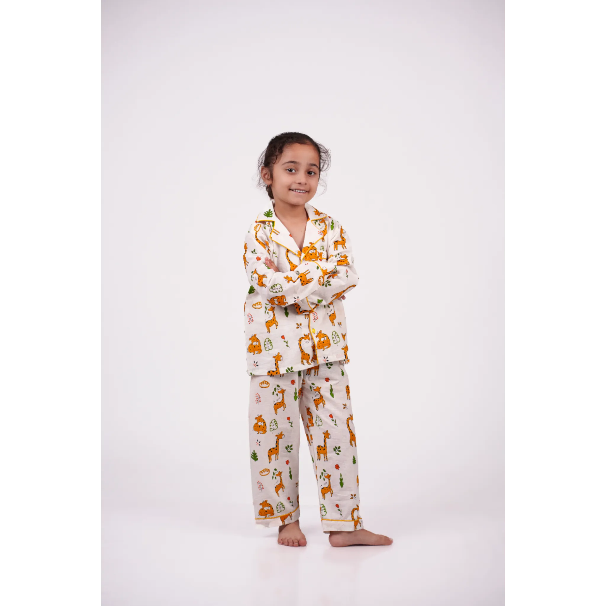 Giraffe & Jungle Pajama Set