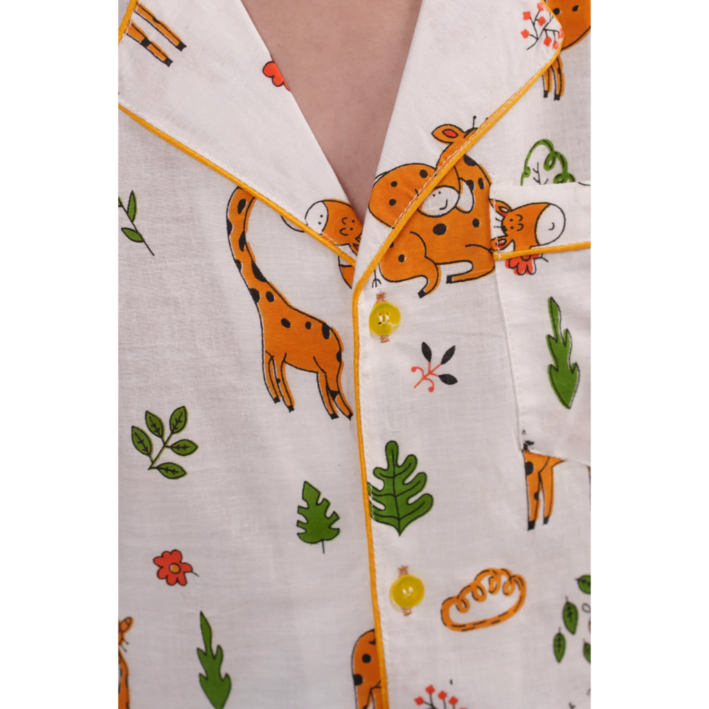 Giraffe & Jungle Pajama Set