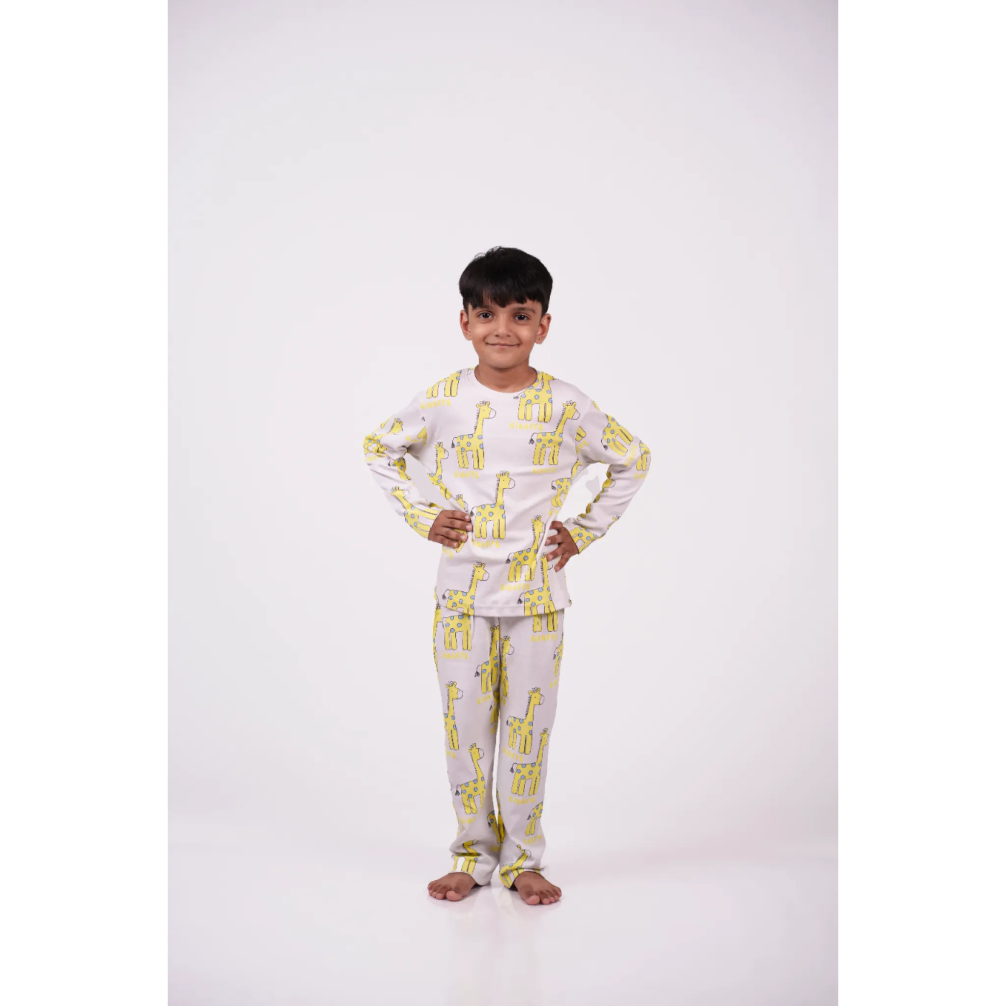 Giraffe Print Pajama Set