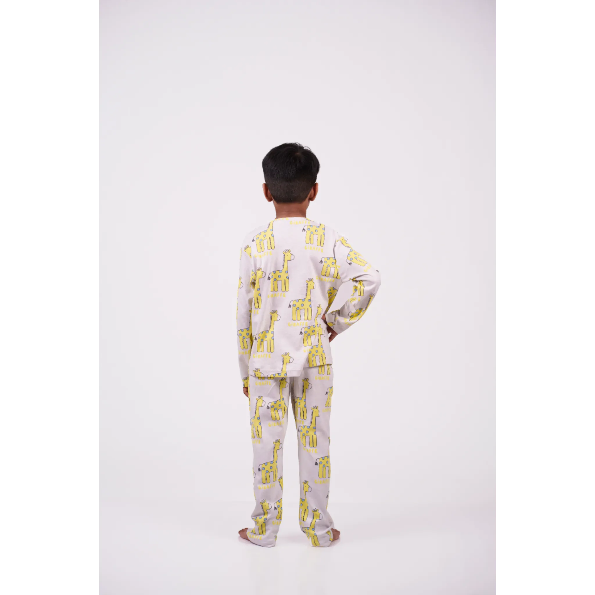 Giraffe Print Pajama Set