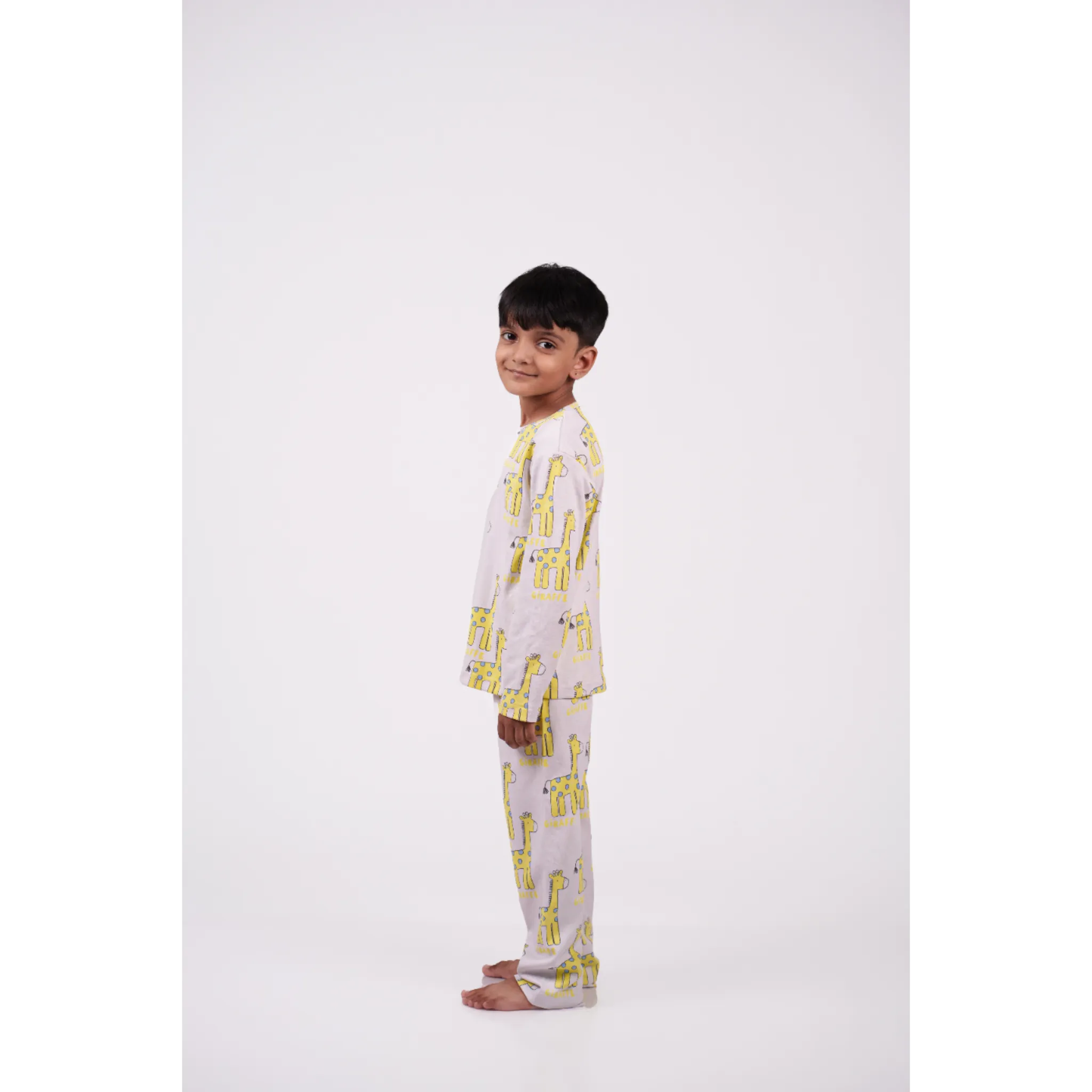 Giraffe Print Pajama Set