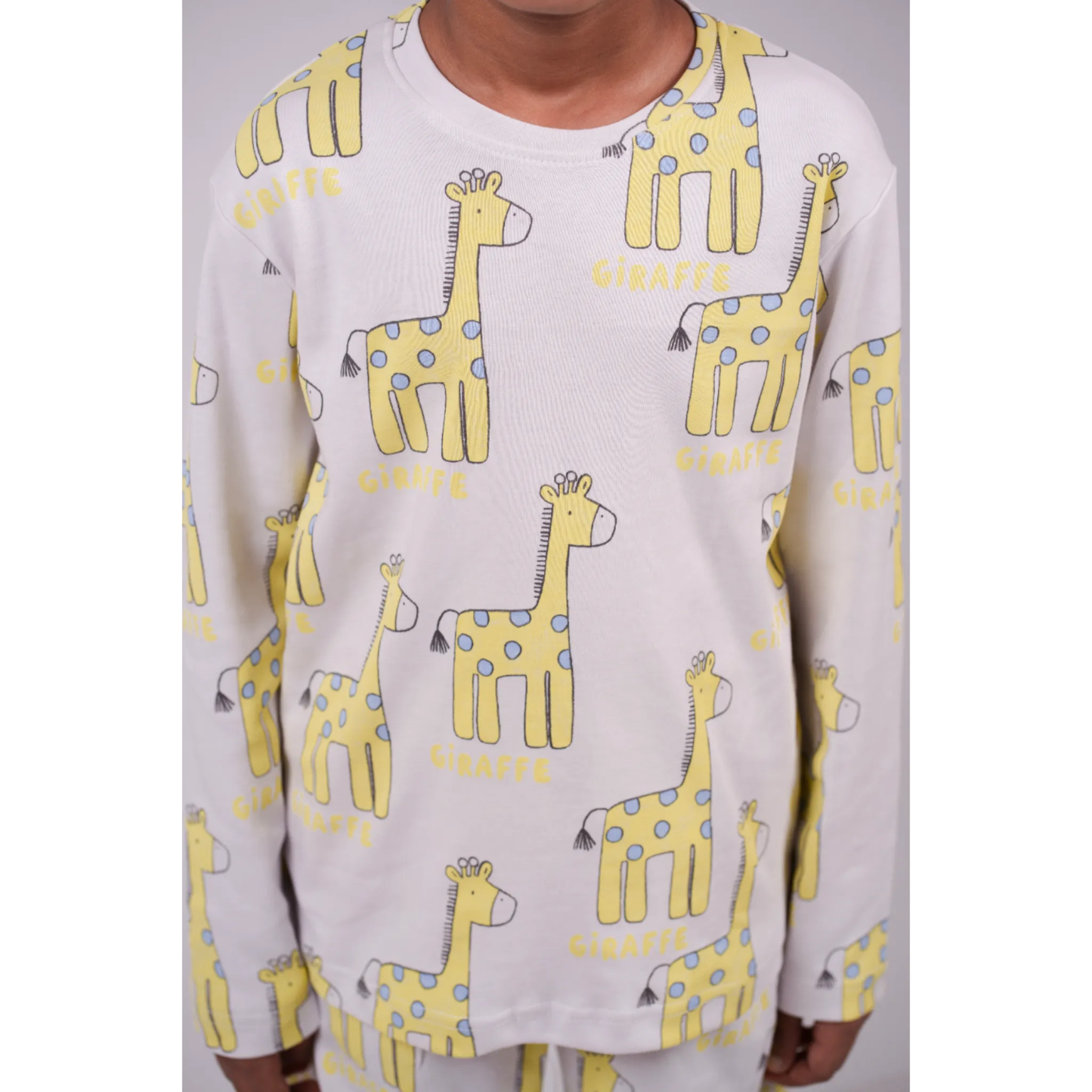 Giraffe Print Pajama Set