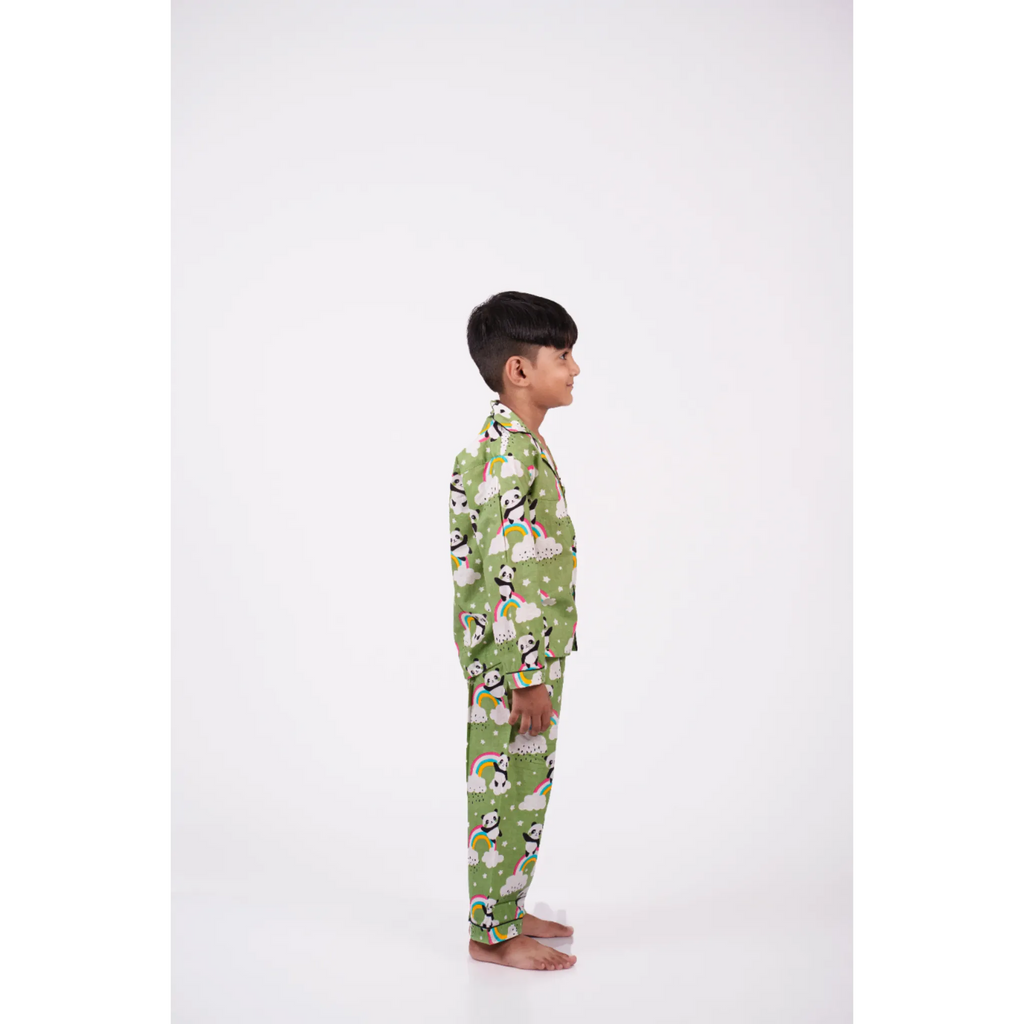 Green Panda Rainbow Nightwear