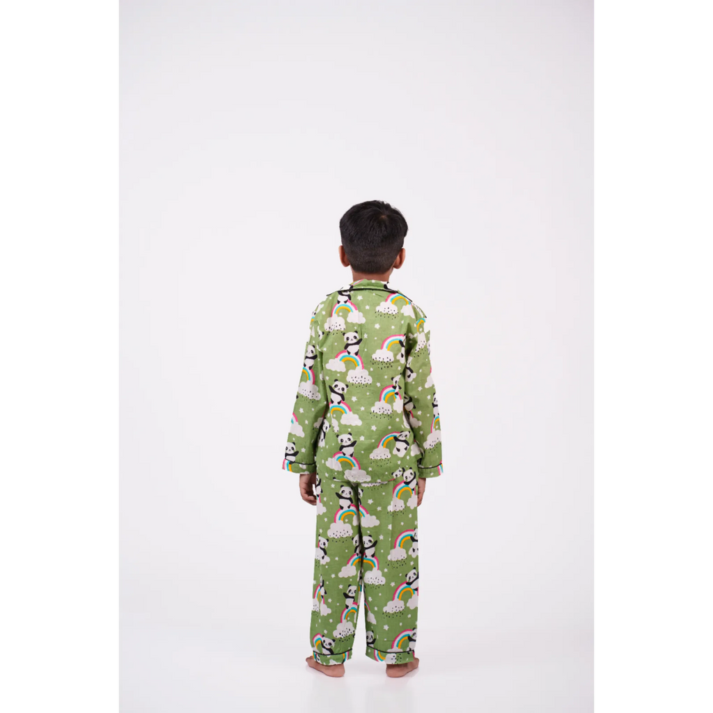 Green Panda Rainbow Nightwear