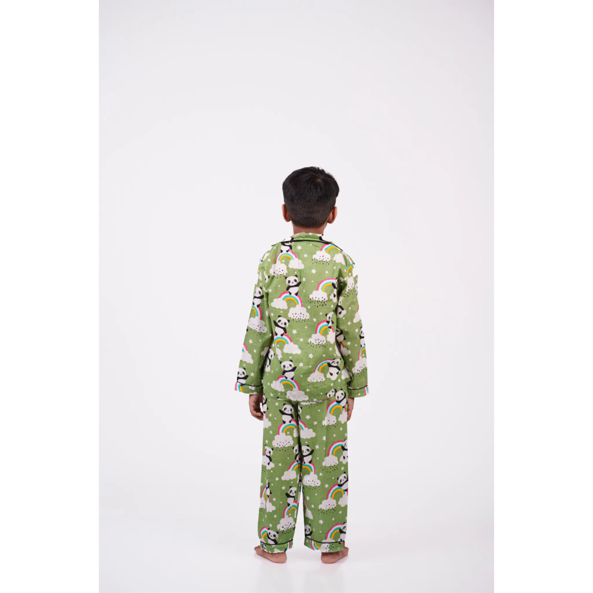 Green Panda Rainbow Nightwear