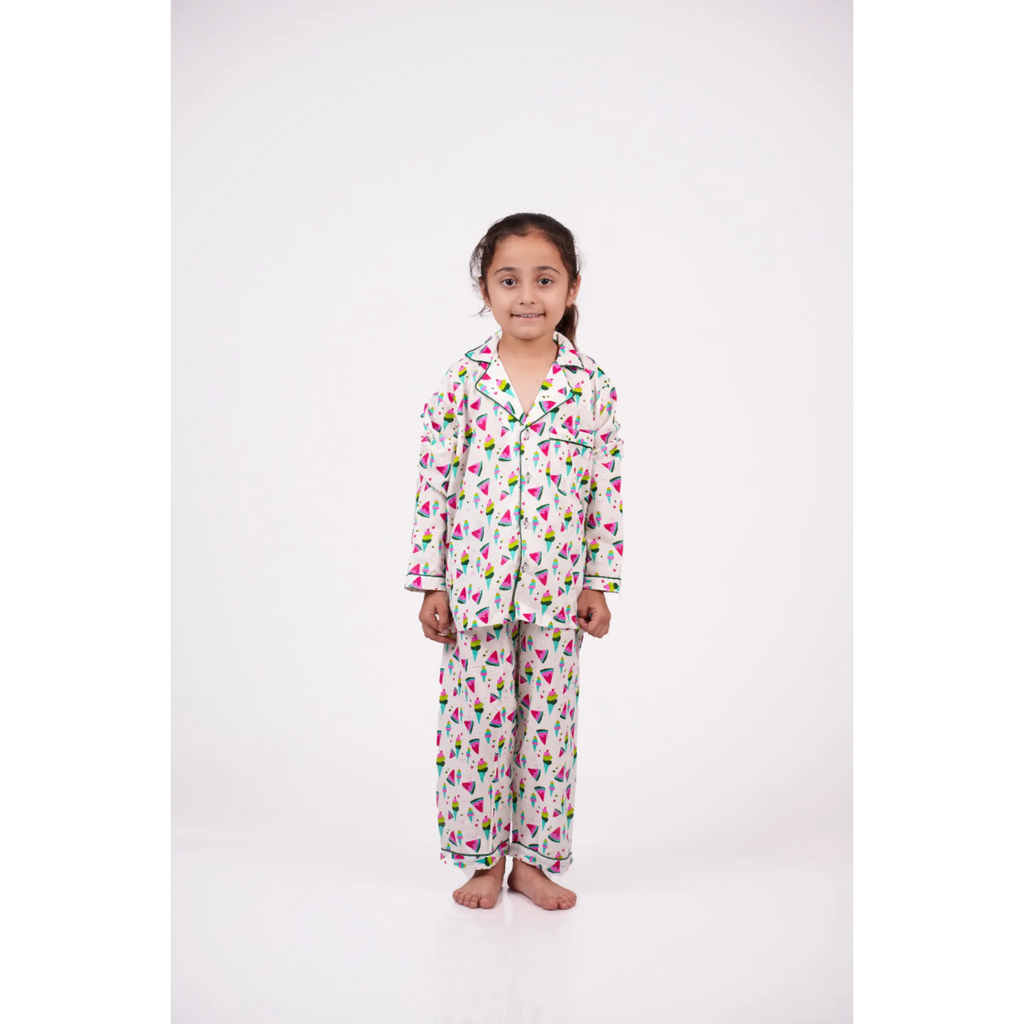 Colorful Ice-cream Pajama Set