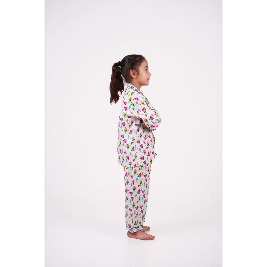 Colorful Ice-cream Pajama Set